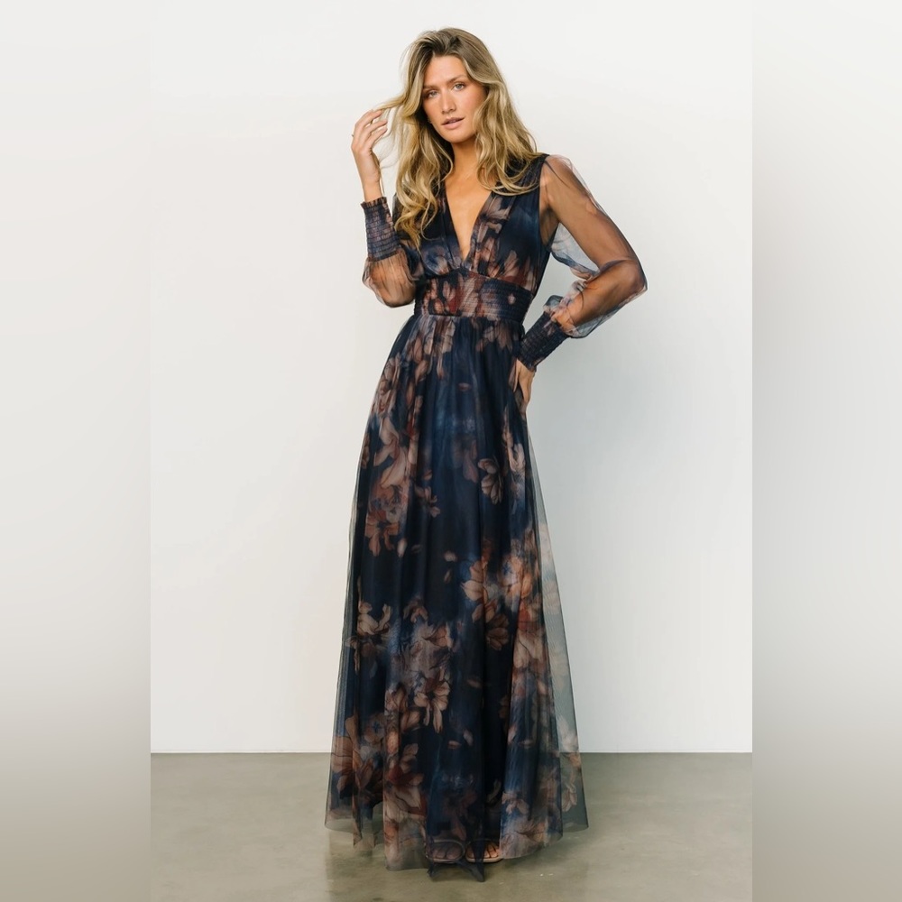 Layla Tulle Maxi Dress - Baltic Born / Bump Friendly